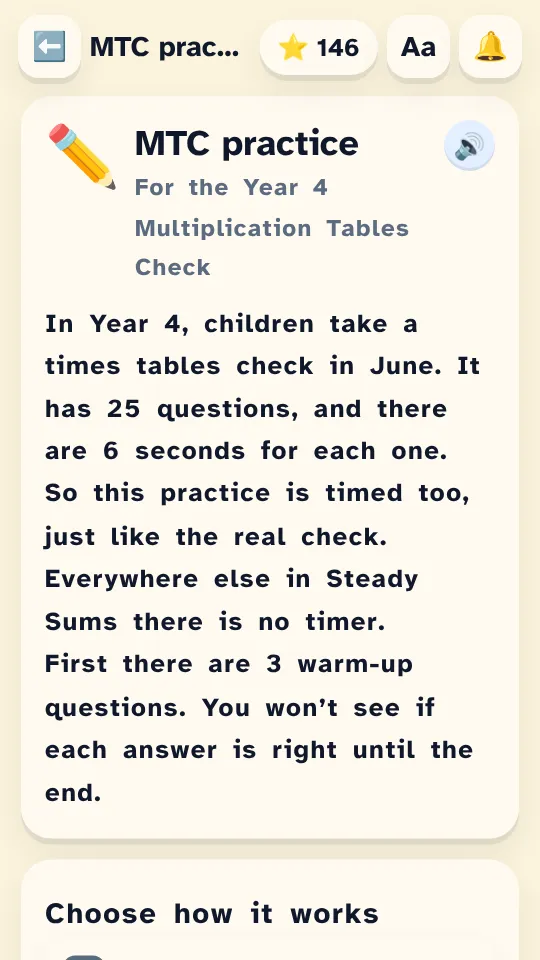 Year 4: MTC practice